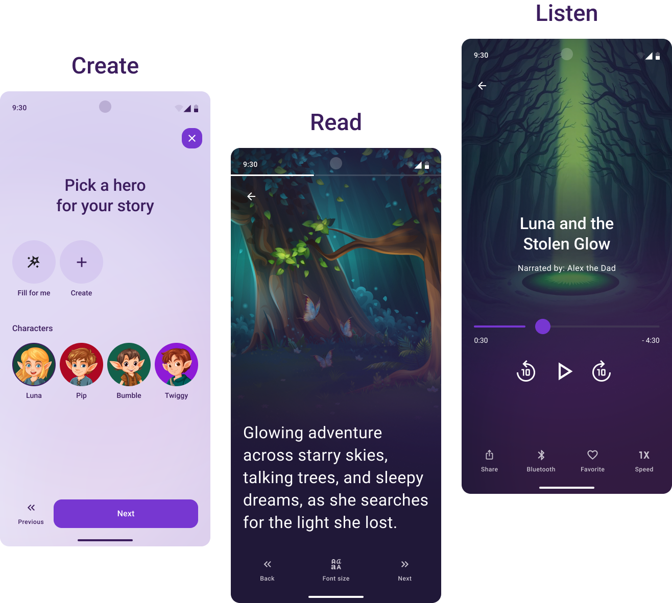 Create Read Listen Readfluffy.com