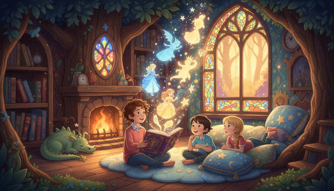 Children enjoying books with the best digital platforms and resources for engaging book recommendations