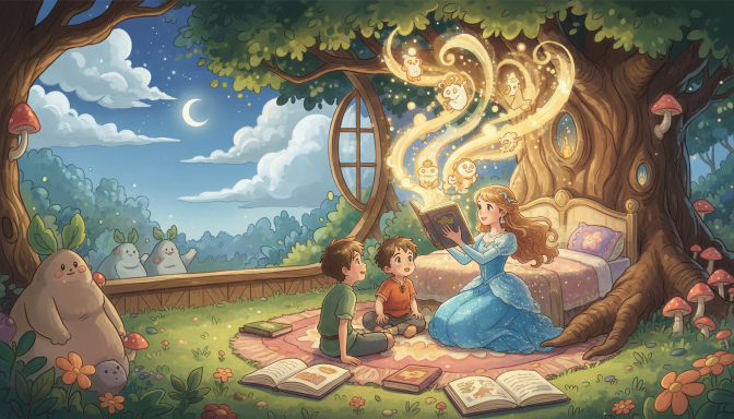 Parent reading a bedtime story to a child, showing calm snuggles and a cozy lamp—bedtime reading minutes by age