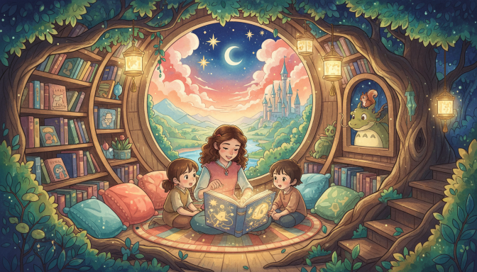 Modern princess reading a book: strong, brave, independent princess stories for kids